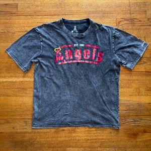 Anaheim Angels T-Shirt XL MLB Baseball Distressed Graphic Tee XL‎